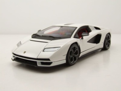 Lamborghini Countach LPI 800-4 2022 weiß Modellauto 1:24 Bburago