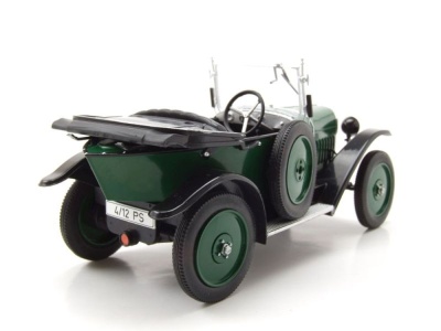 Opel 4/12 PS Laubfrosch RHD 1924 grün schwarz Modellauto 1:24 Whitebox