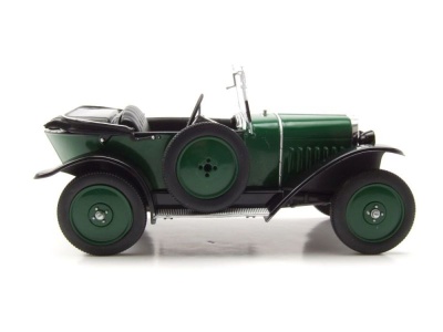 Opel 4/12 PS Laubfrosch RHD 1924 grün schwarz Modellauto 1:24 Whitebox