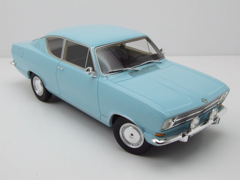 Modellauto Opel Kadett B Kiemen-Coupe 1966 hellblau