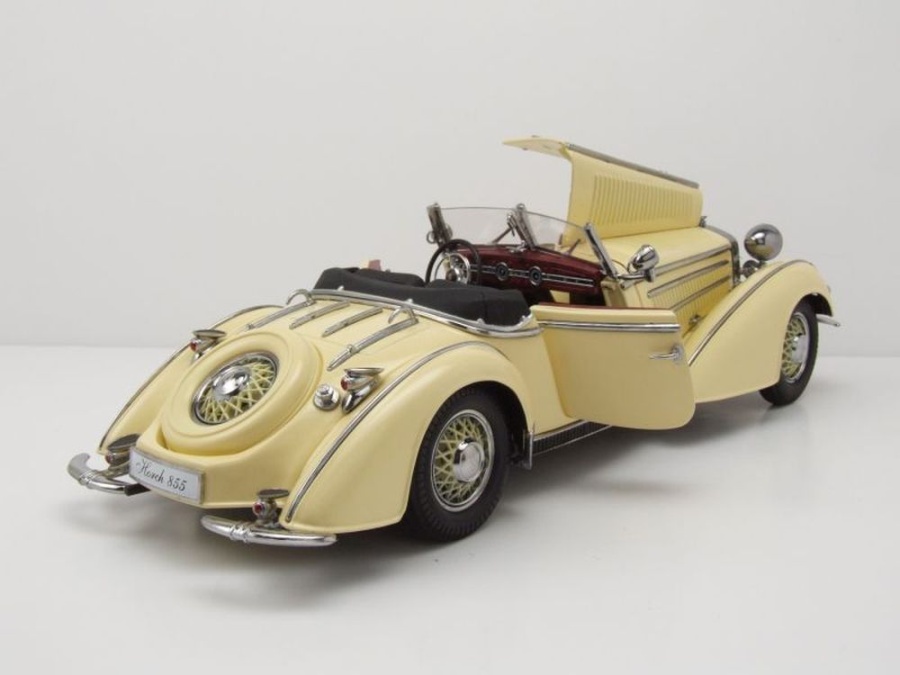 GmbH Horch 855 Roadster Blau 1939 1/18 Sun Star Modell Auto mit individiuellem Wunschkennzeichen