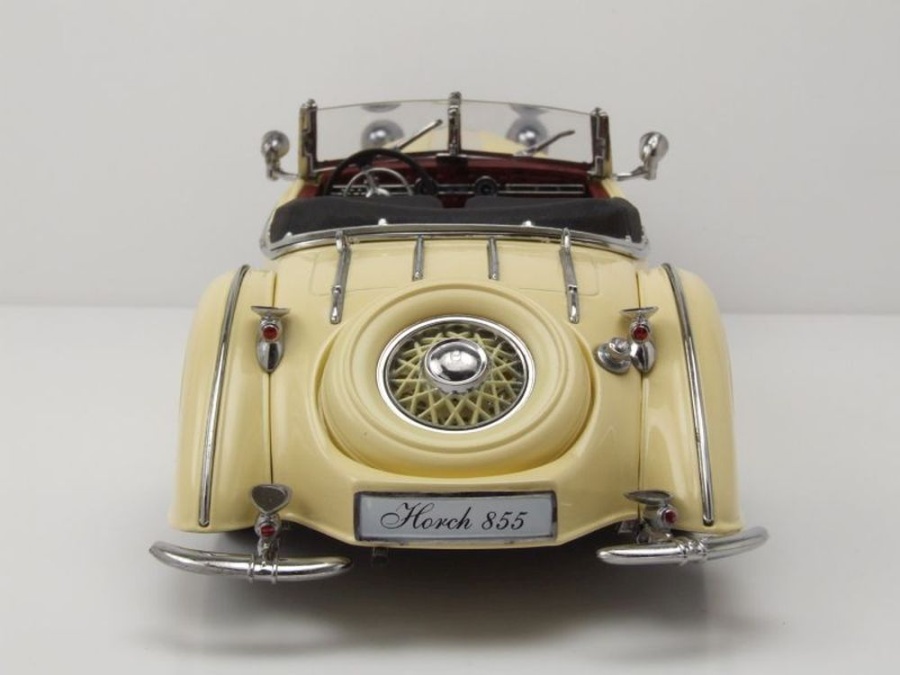 Modèle réduit Horch 855 Special Roadster, Black/silver 1939 1/18