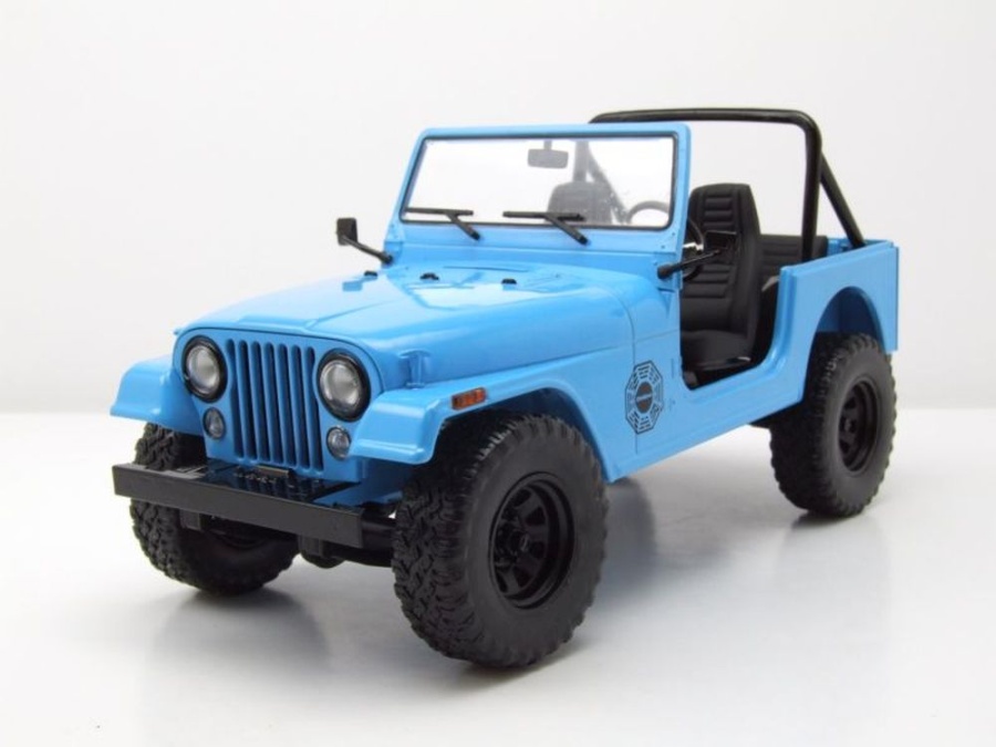 Jeep CJ-7 1977 blau Dharma Lost Modellauto 1:18 Greenlight Collectibles