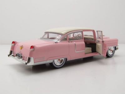 Cadillac Fleetwood Serie 60 1955 pink weiß Modellauto 1:24 Greenlight Collectibles