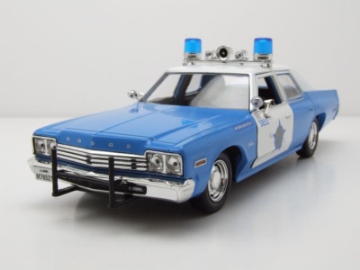 Dodge Monaco Chicago Police Department CPD 1974 blau weiß Modellauto 1:24 Greenlight Collectibles