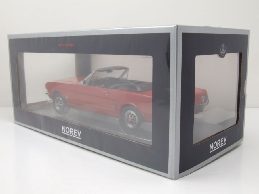 Norev - FORD MUSTANG Cabriolet 1966 rouge réf. 182810 Neuf NBO 1/18