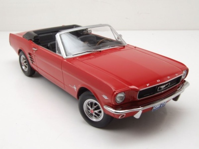 Ford Mustang Convertible 1966 rot Modellauto 1:18 Norev