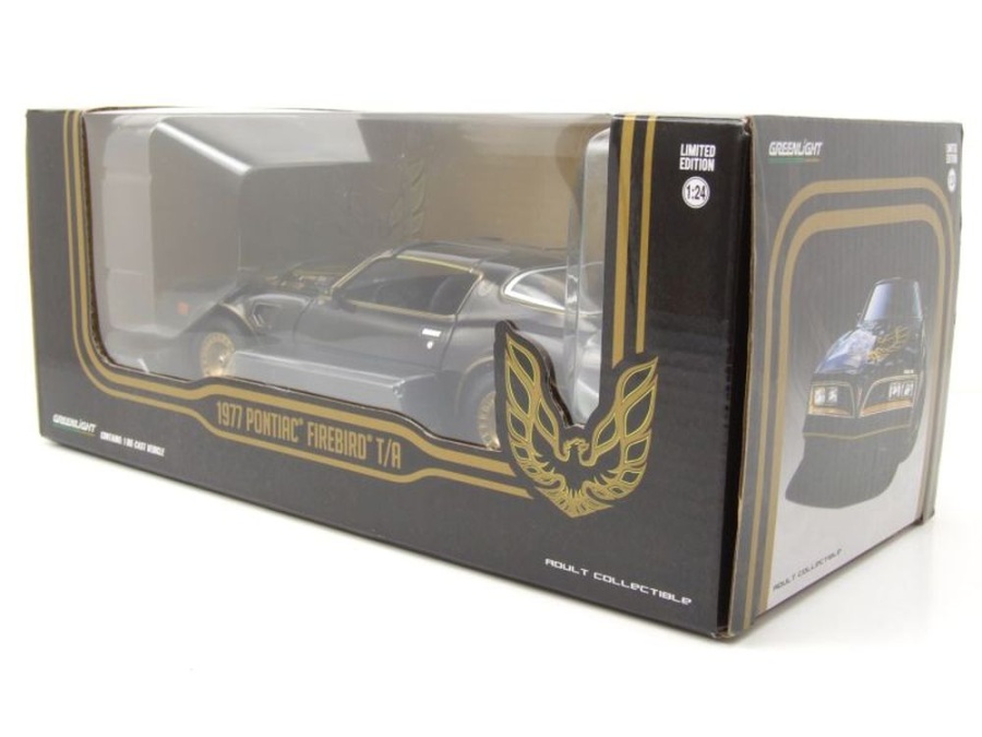 GREENLIGHT 1/24 - Pontiac Firebird Trans Am 1977 Noire, Miniature Neuve