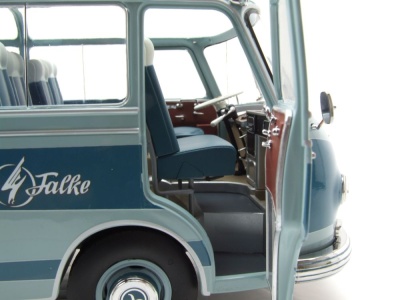 Setra S6 Bus Kraichgau Falke blau Modellauto 1:18 Schuco