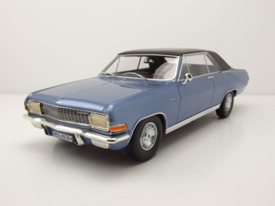 Opel Diplomat A Coupe 1965 - 1967 blau metallic schwarz Modellauto 1:18 Schuco