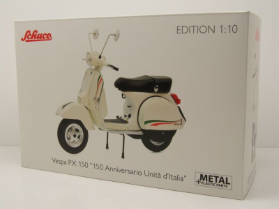 Vespa PX 150 Anniversario Unita dItalia weiß Modellmotorrad 1:10 Schuco