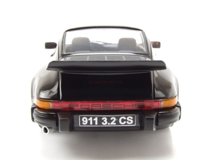 Modellauto Porsche 911 Carrera 3.2 Clubsport 1989 schwarz rot 1:18 