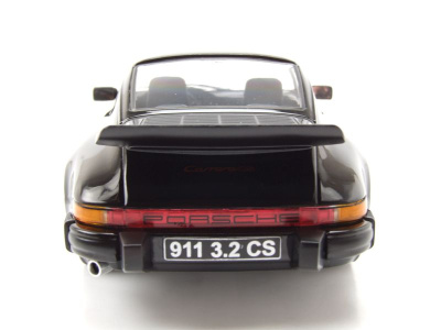 Porsche 911 Carrera 3.2 Clubsport 1989 schwarz rot Modellauto 1:18 KK Scale
