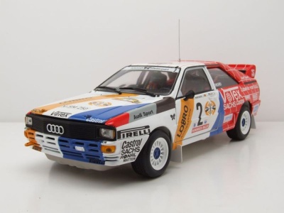 Audi Quattro A1 #2 Sieger Hunsrück Rallye 1984 Demuth Lux Modellauto 1:18 Sun Star