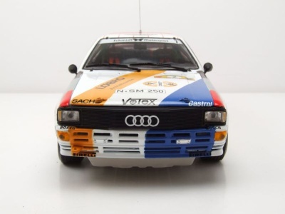 Audi Quattro A1 #2 Sieger Hunsrück Rallye 1984 Demuth Lux Modellauto 1:18 Sun Star