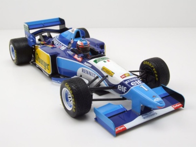 Renault Benetton B195 #1 Sieger Formel 1 Japan GP 1995 blau mit Regenreifen Michael Schumacher Modellauto 1:18 Minichamps