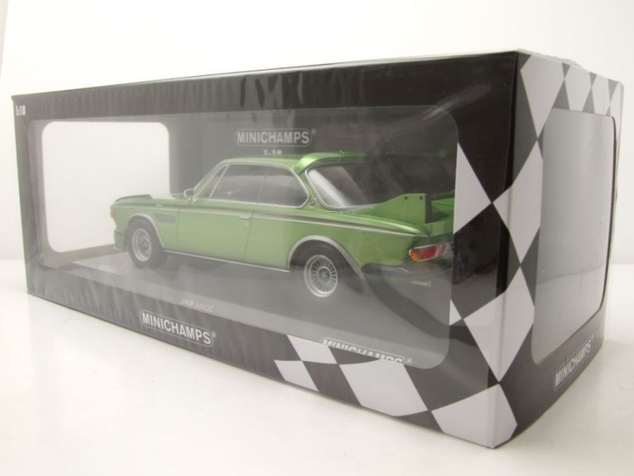 Modellauto BMW 3,0 CSL 1973 grün 1:18 Minichamps bei