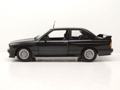 BMW M3 E30 1987 schwarz metallic Modellauto 1:18 Minichamps