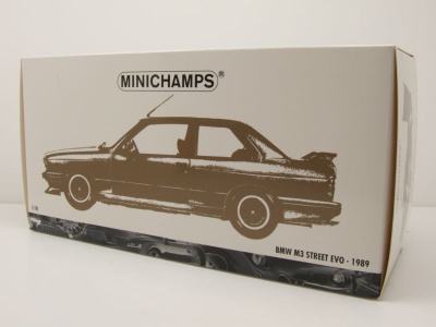 BMW M3 E30 1987 dunkelblau metallic Modellauto 1:18 Minichamps