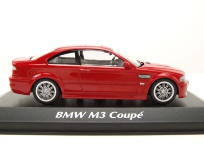BMW M3 E46 Coupe 2001 rot Modellauto 1:43 Maxichamps