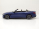 BMW M4 Cabrio 2021 matt blau metallic Modellauto 1:18 Minichamps
