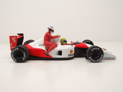 McLaren Honda MP4/6 Formel 1 Mexico GP 1991 Ayrton Senna Jean Alesi Modellauto 1:18 Minichamps
