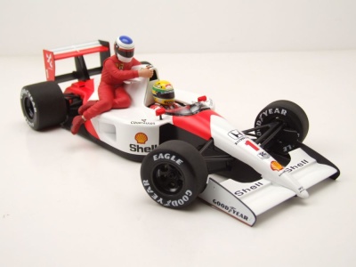 McLaren Honda MP4/6 Formel 1 Mexico GP 1991 Ayrton Senna Jean Alesi Modellauto 1:18 Minichamps