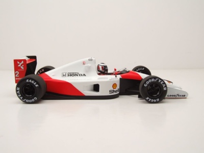McLaren MP4/6 #2 Formel 1 1991 weiß rot Gerhard Berger Modellauto 1:18 Minichamps