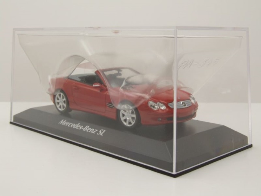Boitier Sam Mercedes Miniature Mercedes SL 500 R129 1999 - Maxichamps 1/43 - Métal Monté - Neuf New Balance 43