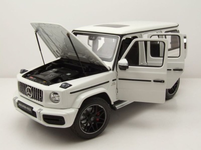 Mercedes AMG G63 G-Klasse 2018 weiß Modellauto 1:18 Minichamps