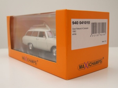 Opel Rekord A Caravan Kombi 1962 weiß Modellauto 1:43 Maxichamps