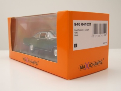 Opel Rekord A Coupe 1962 schwarz Modellauto 1:43 Maxichamps