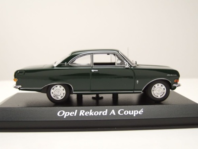 Opel Rekord A Coupe 1962 grün Modellauto 1:43 Maxichamps