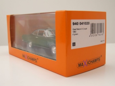 Opel Rekord A Coupe 1962 grün Modellauto 1:43 Maxichamps