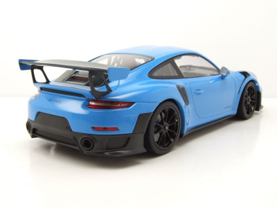 Porsche 911 (991.2) GT2 RS 2018 blau mit schwarzen Felgen...