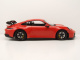 Porsche 911 (992) GT3 2021 orange mit schwarzen Felgen Modellauto 1:18 Minichamps