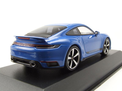 Porsche 911 (992) Turbo S 2020 blau Modellauto 1:43 Minichamps