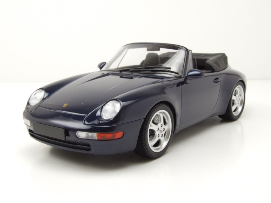 Porsche 911 (993) Cabrio 1994 blau metallic Modellauto 1:18 Minichamps