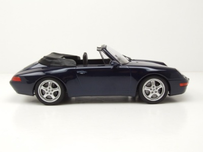 Porsche 911 (993) Cabrio 1994 blau metallic Modellauto 1:18 Minichamps