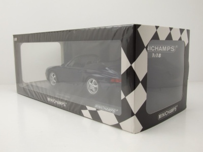 Porsche 911 (993) Cabrio 1994 blau metallic Modellauto 1:18 Minichamps