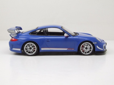 Porsche 911 GT3 RS 4.0 2011 blau Modellauto 1:18 Minichamps