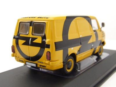 Bedford Blitz Opel Euro Händler Team Rallye Assistance Van 1974 gelb Modellauto 1:43 ixo models