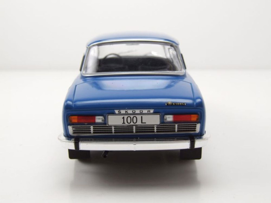 Skoda 100 L 1974 blau Modellauto 1:24 Whitebox