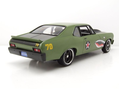 Chevrolet Nova Warhawk Street Fighter 1970 grün Modellauto 1:18 GMP