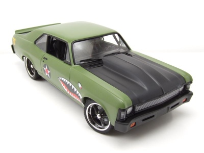 Chevrolet Nova Warhawk Street Fighter 1970 grün Modellauto 1:18 GMP