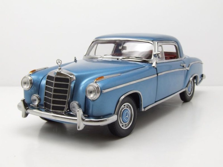 Modellauto Mercedes 220 SE Coupe W128 1958 hellblau metallic 1:18