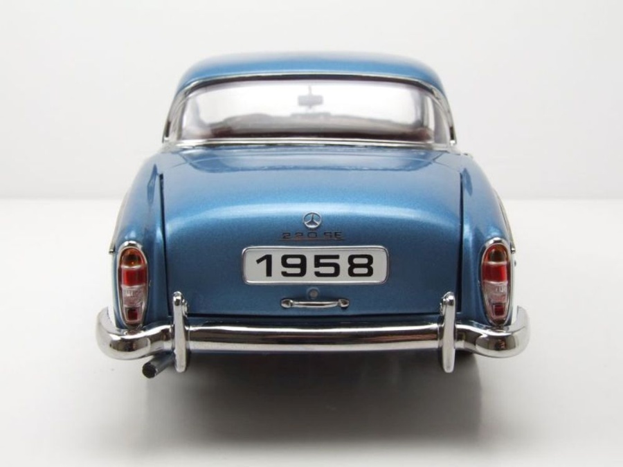 Miniature Sunstar 1/18 - Mercedes 220 SE 1958 - Bleue - Occasion - Boîte Incluse