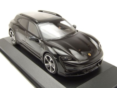 Porsche Taycan Cross Tourismo Turbo S 2021 schwarz Modellauto 1:43 Minichamps