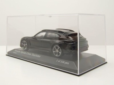 Porsche Taycan Cross Tourismo Turbo S 2021 schwarz Modellauto 1:43 Minichamps