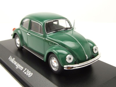 VW 1200 L Käfer 1983 grün Modellauto 1:43 Maxichamps